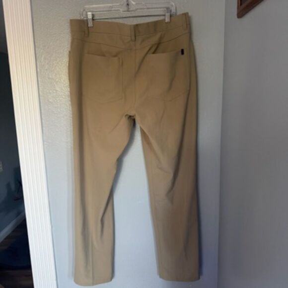 Callaway Men's Golf Pants Performance Stretch Beige Tan Khaki Opti Dri 36 x 32 - Picture 2 of 4